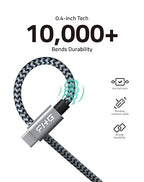 FHG 6FT 3.3FT USB 3.0 to USB C Cable 2Pack, High-Speed Transfer of 1GB in 2sec - Image 5