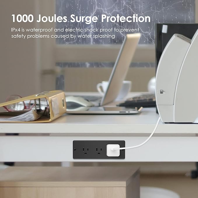Conference Recessed Power Strip Waterproof, Table Power Outlet, Furniture Flush - Image 7
