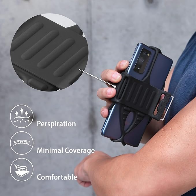 Bone Cell Phone Armbands+Sport Pocket, Run Tie 2+Pocket, L Arm Size, Fits Phone - Image 2