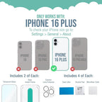 Smartish® iPhone 16 Plus Screen Protector + Camera Lens Covers - Image 6