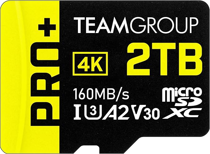 TEAMGROUP A2 Pro Plus Card 2TB Micro SDXC UHS-I U3 A2 V30, R/W up to 160/110 by TEAMGROUP