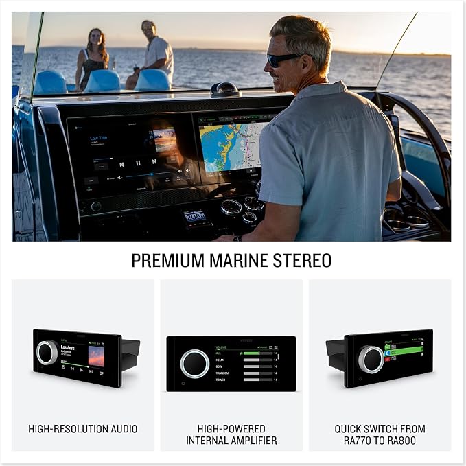 Garmin® Fusion Apollo™ MS-RA800 Marine Stereo, Premium Touchscreen Stereo - Image 2