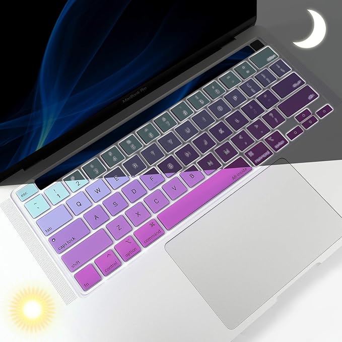 Allinside Keyboard Cover Skin for 2020 MacBook Pro 13 inch A2338 M1 A2251 A2289 - Image 3
