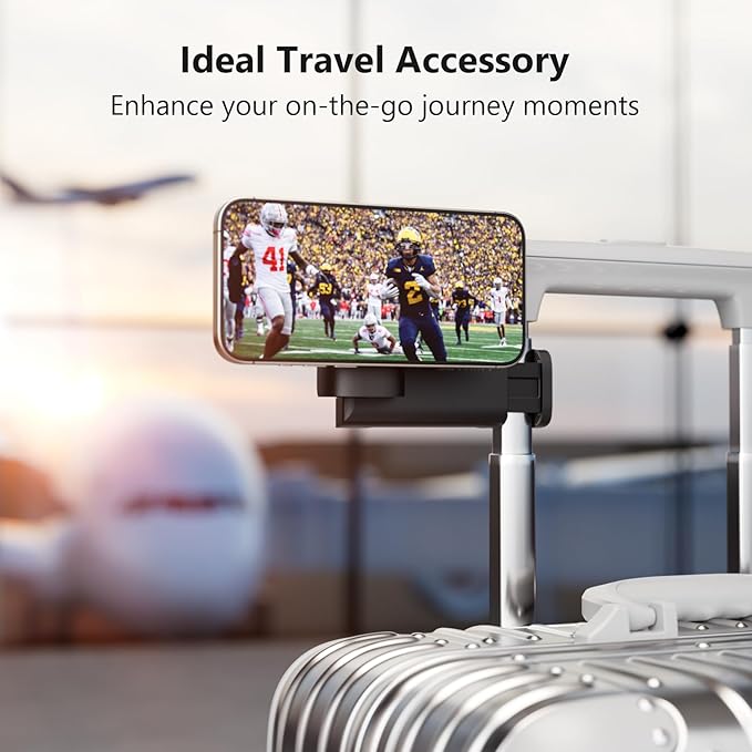 MiiKARE Travel Essentials Magnetic Airplane Phone Holder, Universal Handsfree - Image 4