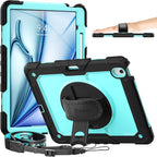 timecity for iPad Air 13 Inch Case M3 2025/ M2 2024, 360° Rotating Stand by Timecity