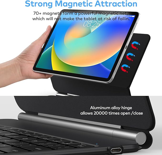 Keyboard Case for iPad 10th Generation 2022 & 11th – Magic-Style Keyboard - Image 4