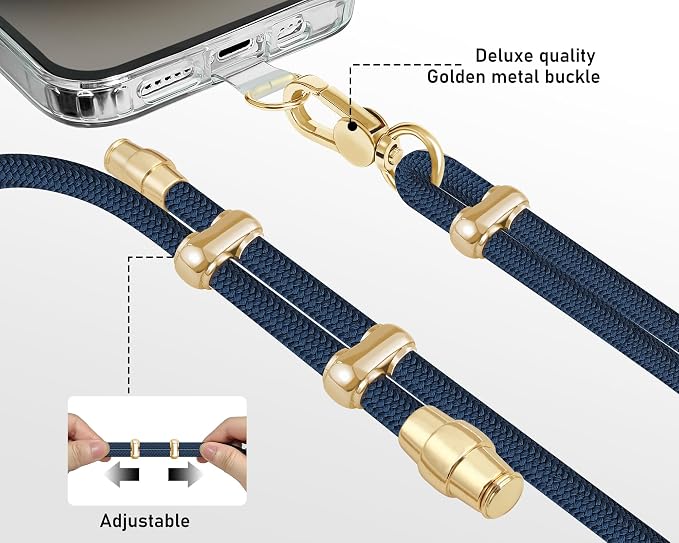 Cell Phone Lanyard Adjustable Crossbody Phone Lanyard *1 Phone Wrist Strap *1 - Image 4