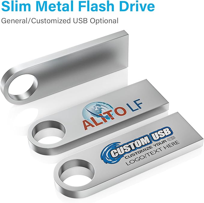 ABLAZE 16GB Flash Drive 5 Pack, Metal USB 2.0 Thumb Drives - Image 2