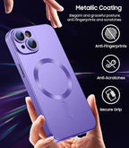 Magnetic for iPhone 15 Case Slim Soft Silicone Bumper Shockproof Metallic Shine - Image 5