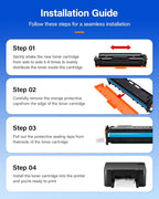 069 069H Toner Cartridge Set High Capacity 4-Pack Compatible - Image 4