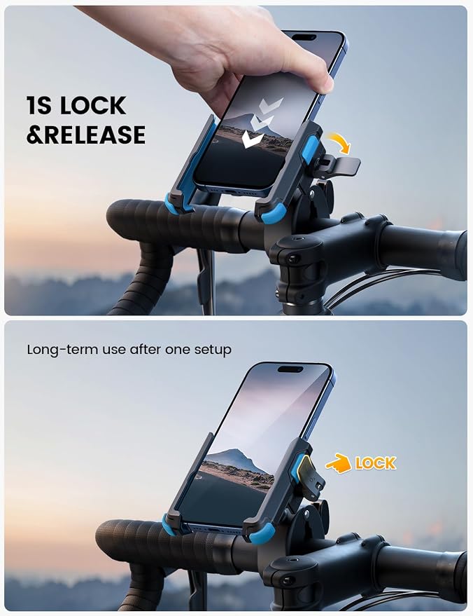 Lamicall Motorcycle Phone Mount Holder - Image 3