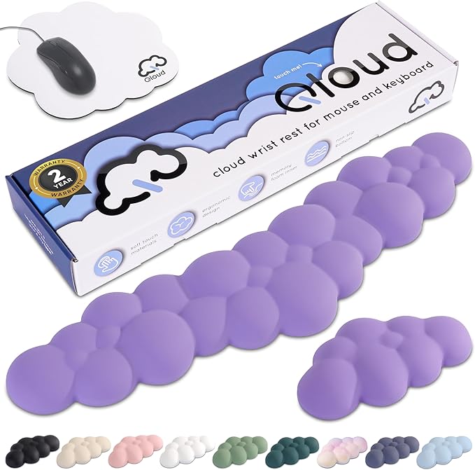 Qloud Cloud Wrist Rest Keyboard Wrist Rest by Create-ables