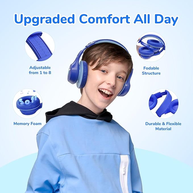 EarFun K4 Kids Bluetooth Headphones, Wireless Headphones - Image 5