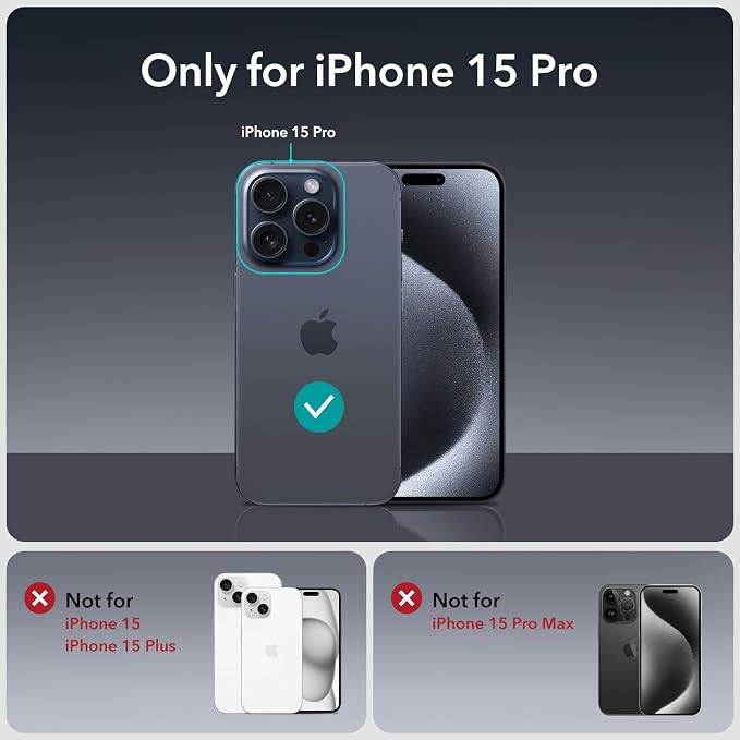 ESR 3+1 Pack for iPhone 15 Pro Privacy Screen Protector Set, Anti-spy - Image 9