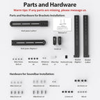 USX MOUNT Universal Soundbar Mount, Sound Bar TV Bracket - Image 2