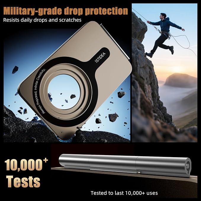 Phone Tripod Stand, Aluminum Alloy Mini Tripod Compatible - Image 5