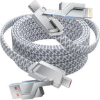 4 in 1 Charging Cable 5FT -MAX 66W Fast Charging Multi Charging Cable by MPATIBY