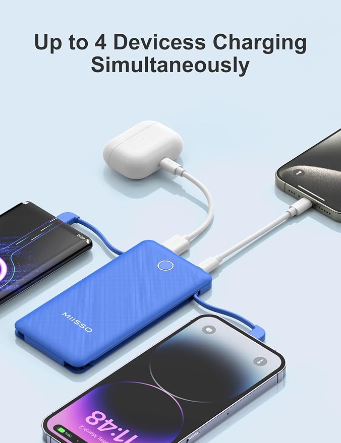 miisso 10000mAh Slim Portable Charger - Image 4