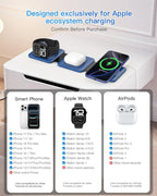 Charging Station for Apple Devices - 3 in 1 Magnetic Foldable Wireless Charger - Image 4