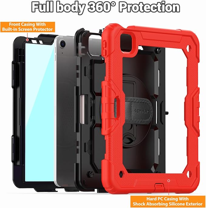 SEYMAC for iPad Air 5th/4th Generation Case 10.9 Inch, Full-Body Heavy Duty - Image 5