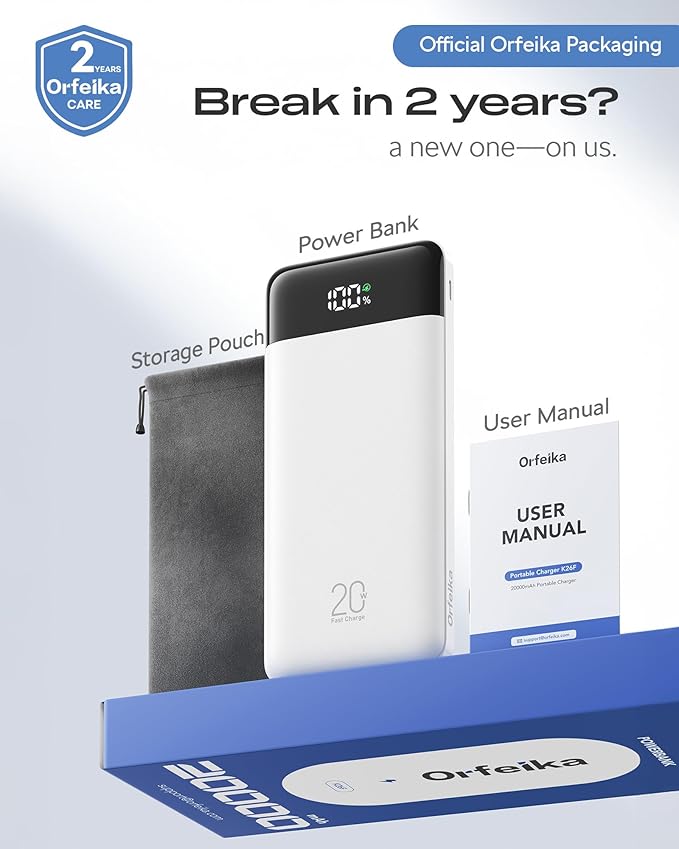 Orfeika 20000mAh Power Bank Fast Charging, Portable Charger - Image 9