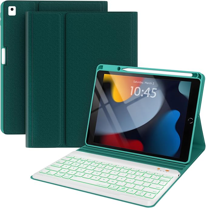 BLUTLOTUS Keyboard Case for iPad 9th/8th/7th Generation 10.2 inch 2021/2020/2019 by BLUTLOTUS