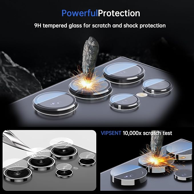 For Samsung Galaxy S24 Ultra Camera Lens Protector, Individual Lens Protector - Image 2