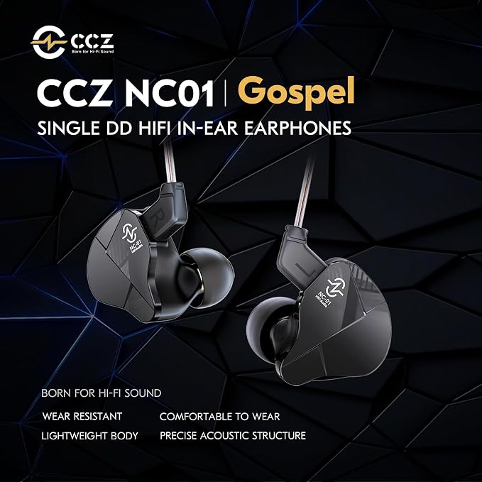 CCZ NC01 Gospel Gaming Earbuds, Stereo Sound in Ear Monitor Headphone Wired - Image 8