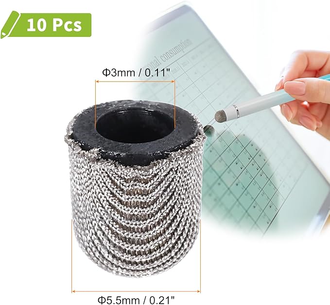 MECCANIXITY 10Pcs Replacement Fiber Mesh Tips - Image 2