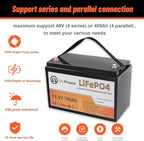 2 Pack 12v 100ah lithium battery lifepo4 24v lithium iron phosphate deep cycle - Image 6
