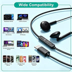 USB C Headphones for iPhone 17 16 15, Wired Headphones USBC for iPad Pro Air - Image 4