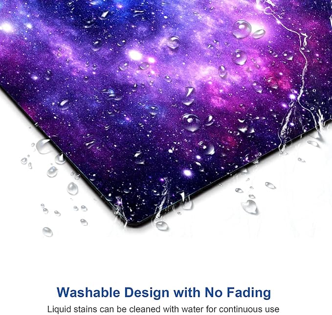 Mouse Pad, Galaxy Mouse Pad Custom Design, Square Waterproof Mouse Pad Non-Slip - Image 5