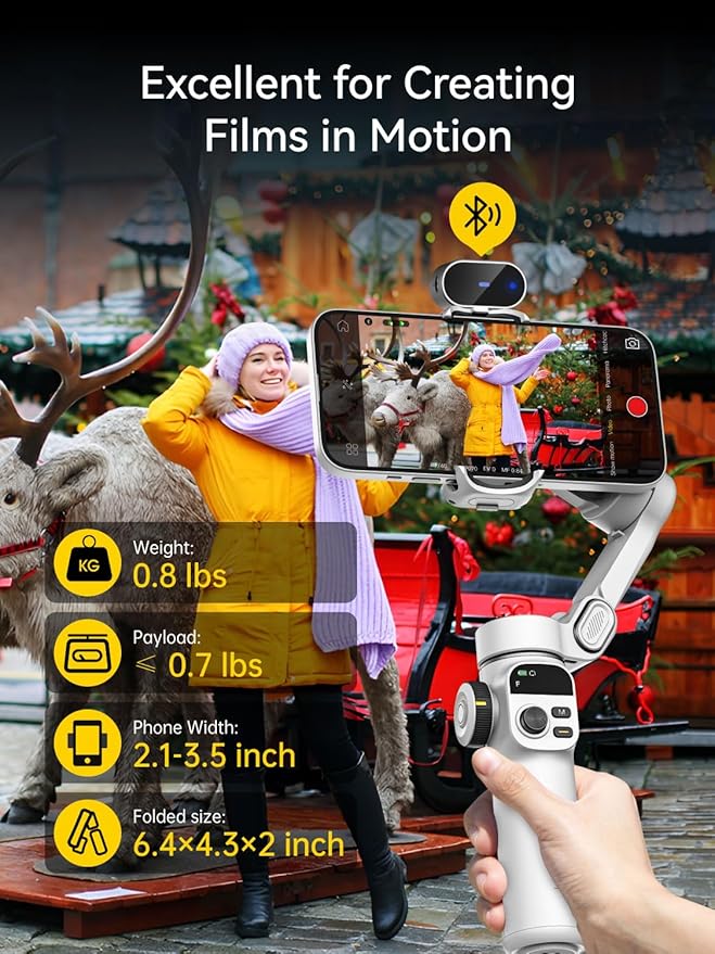 Gimbal Stabilizer for iPhone, Phone Gimbal - Image 9