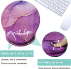 Mouse Pad with Wrist Support, Ergonomic Mouse Pad with Memory Foam Wrist Rest - Image 3