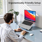 Adjustable Laptop Stand for Desk, Magnetic Phone Holder - Image 7