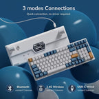 RK ROYAL KLUDGE RK98 Wireless Mechanical Keyboard, 100 Keys 98% Layout - Image 4