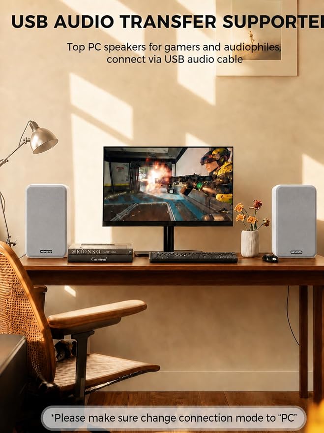Active Bookshelf Speakers 36W RMS - Image 4