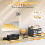 Power Queen 12V 50Ah LiFePO4 Battery - Image 4
