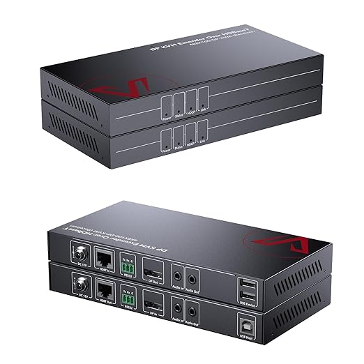 AV Access HDBaseT DisplayPort KVM Extender, Zero Latency, 4k@30Hz/1080P@120Hz by ACTIONSGLOBALUSINC