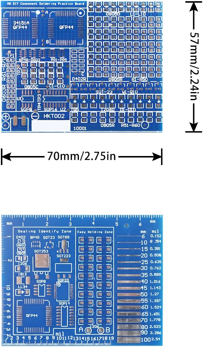 Soldering Practice Kit DIY Senior Two-sided SMD 1-row Red Flash LED Plug-in - Image 6