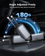 69W Retractable Car Charger, 4-in-1 Fast Car Phone Charger - Image 6