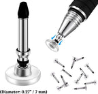 Zonon 12 Pcs Replacement Stylus Pen Tips Only Precision Round Shape Replaceable - Image 2