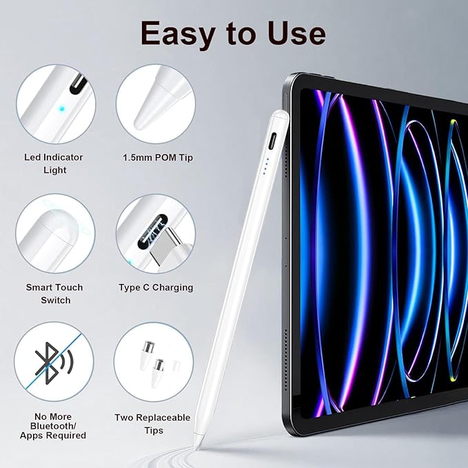 2 Pieces AMZ Fire Max 11 Pen Tablet Stylus Pen - Image 3