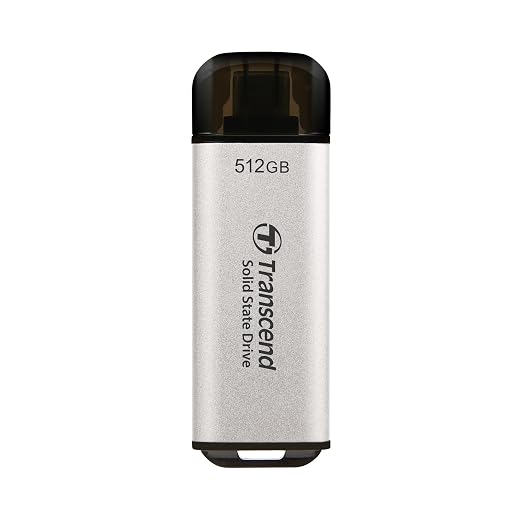 Transcend 512GB External SSD, USB 3.2 Gen2, Portable SSD by Transcend
