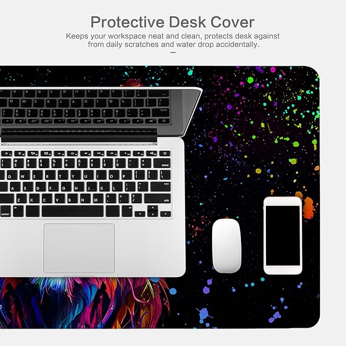 Lokigo Cool Tiger Desk Pad, Large Gaming Mouse Pad 31.5"x15.7", Waterproof Big - Image 8