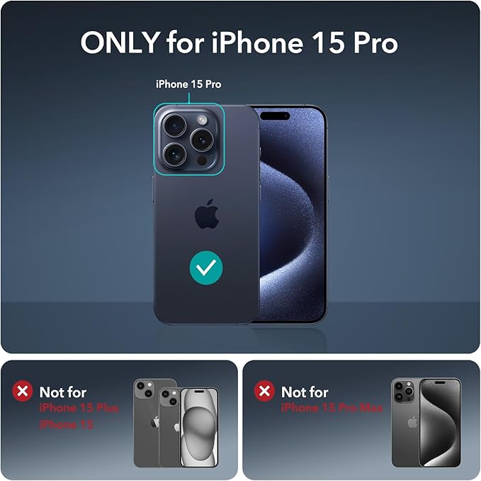 ESR 3+1 Pack for iPhone 15 Pro Screen Protector, Full Coverage Ultra-tough - Image 9