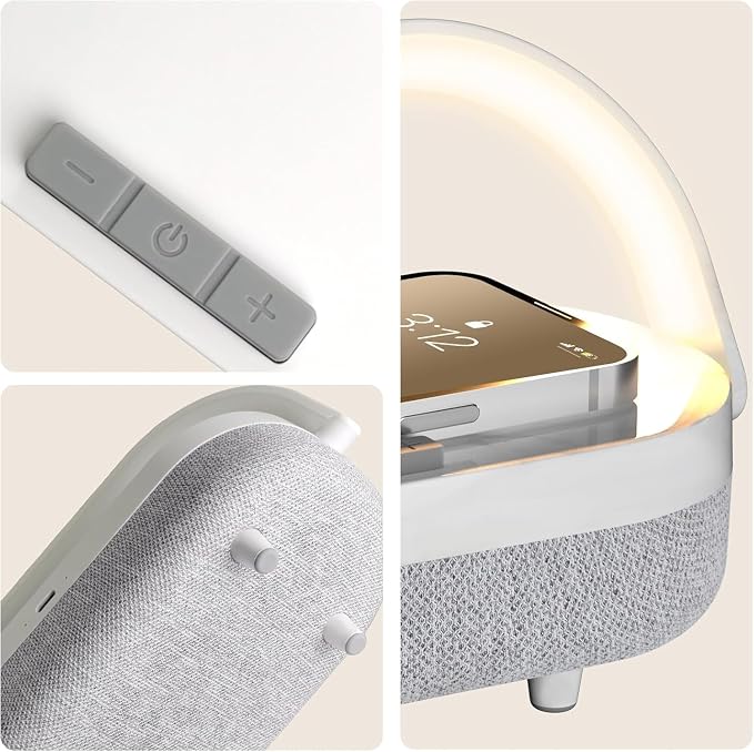 LED Bedside Lamp, Touch Lamps for Bedroom Nightstand MA, 4 in 1 Bedside Table - Image 6