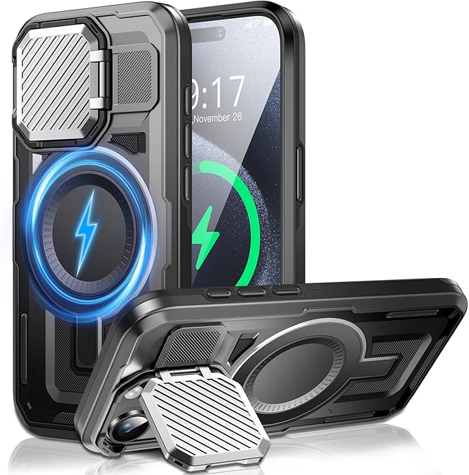 Camera Stand Case for iPhone 15 Pro, 2024 Version Military Grade Protective by Unknown
