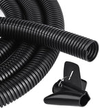 CrocSee 10ft - 1/2 inch Flame Retardant Split Wire Loom Tubing - Flexible Wire by CrocSee