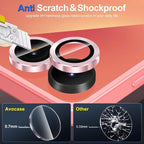 for Samsung Galaxy Z Flip 7 Camera Lens Protector, Individual Metal Ring - Image 3